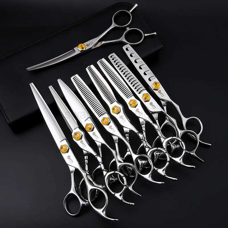 6 Professional Hair Scissors Japan Hairdressing Scissors Barber Tool Flat Cut Teeth Thinning Scissors Hair Salon ShearsXJ240807