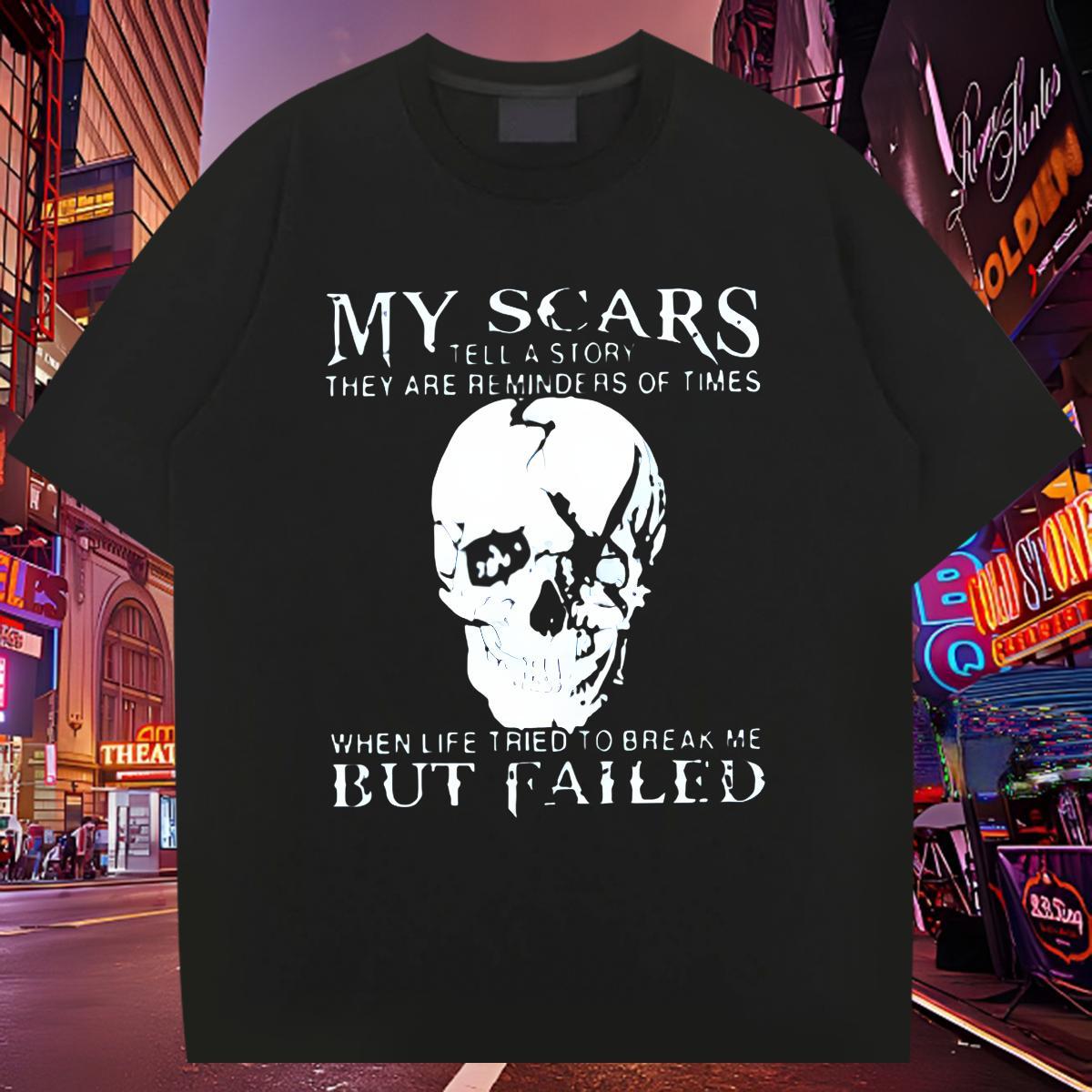 Custom Man T Shirts skull Tops Tees 100% Cotton 230g Outdoor TOP Quality Customized Print Round Neck Short Sleeve Men Tops Tees