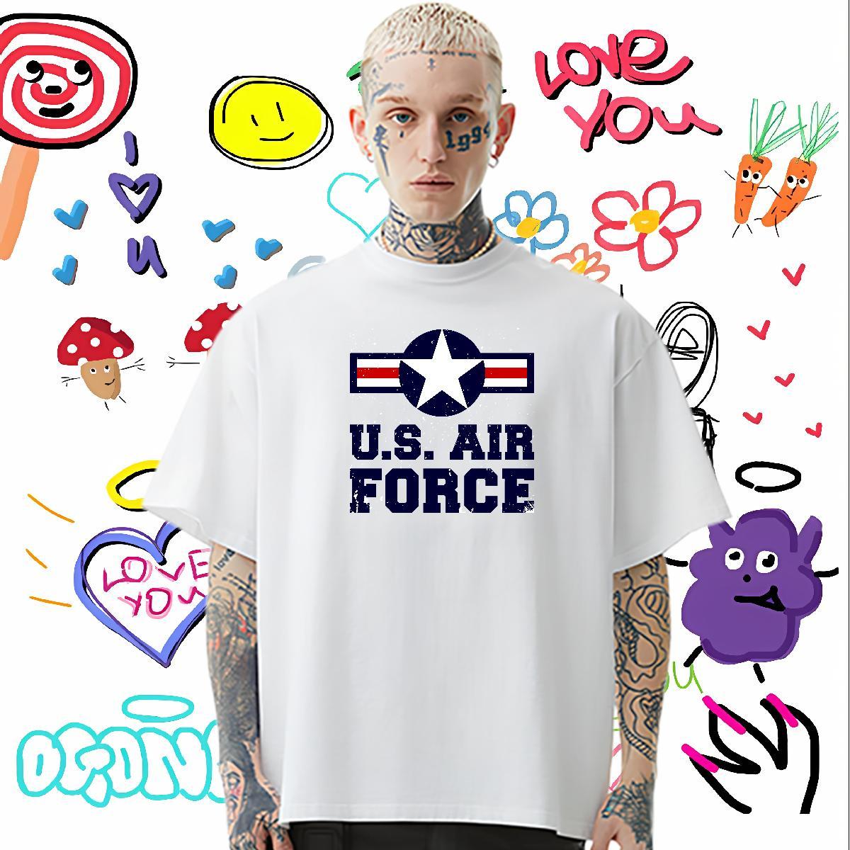 DIY T-Shirts for Men letter Tshirts 230g Pure Cotton Hip Hop Comfortable Oversized 3XL 4XL Short Sleeve Soft Men Tshirts