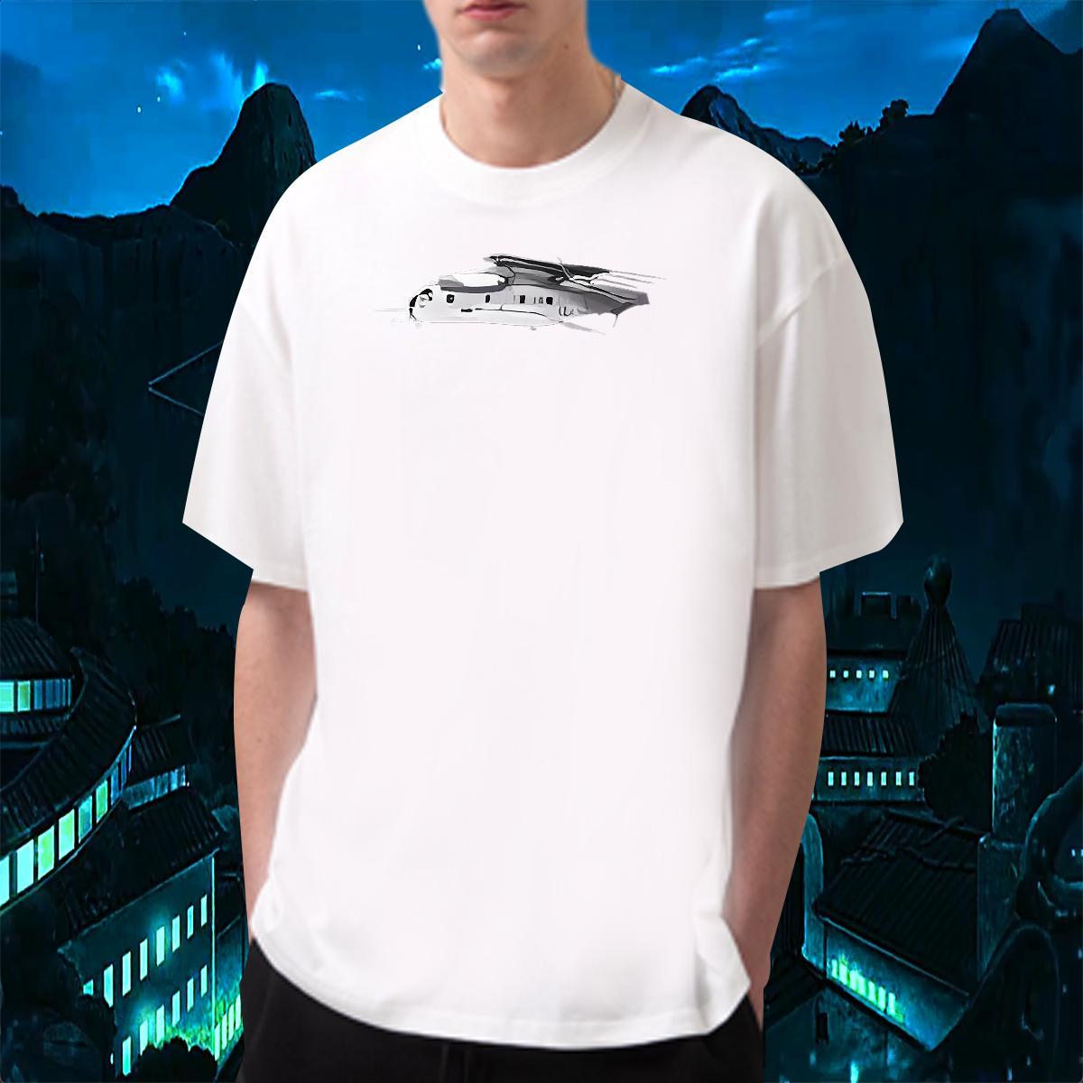 Classic Casual T shirt plane Tee Shirt 230g Pure Cotton Casual Beach Free Shipping Skull Breathable Soft Men Tees