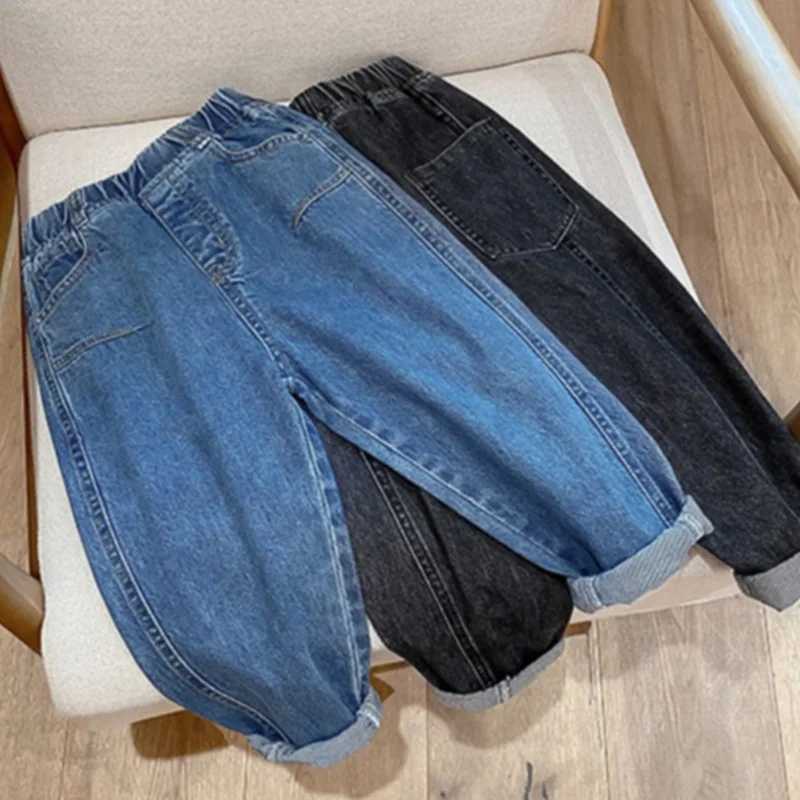 Jeans Boys Jean Pants Long Trousers Cotton 2024 In Stock Spring Autumn Babys Kids Pants Teenagers Outwear Childrens Clothing