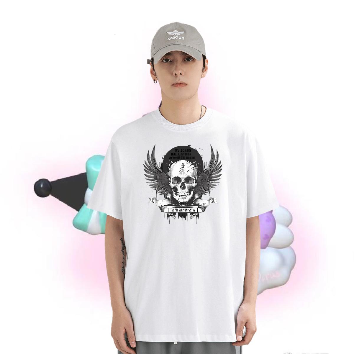 New Arrival T Shirt For Man halloween Tee Shirt 100% Cotton 230g Street Casual Comfortable Black Oversized Crew Neck Breathable Couples T Shirts
