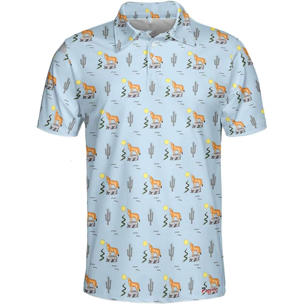 Fashion Mens Polo shirt Golf Shirts for Men Crazy Funny Hawaiian Print Shirt Polos shirts tshirt Casual tops summer clothes Short ventilate