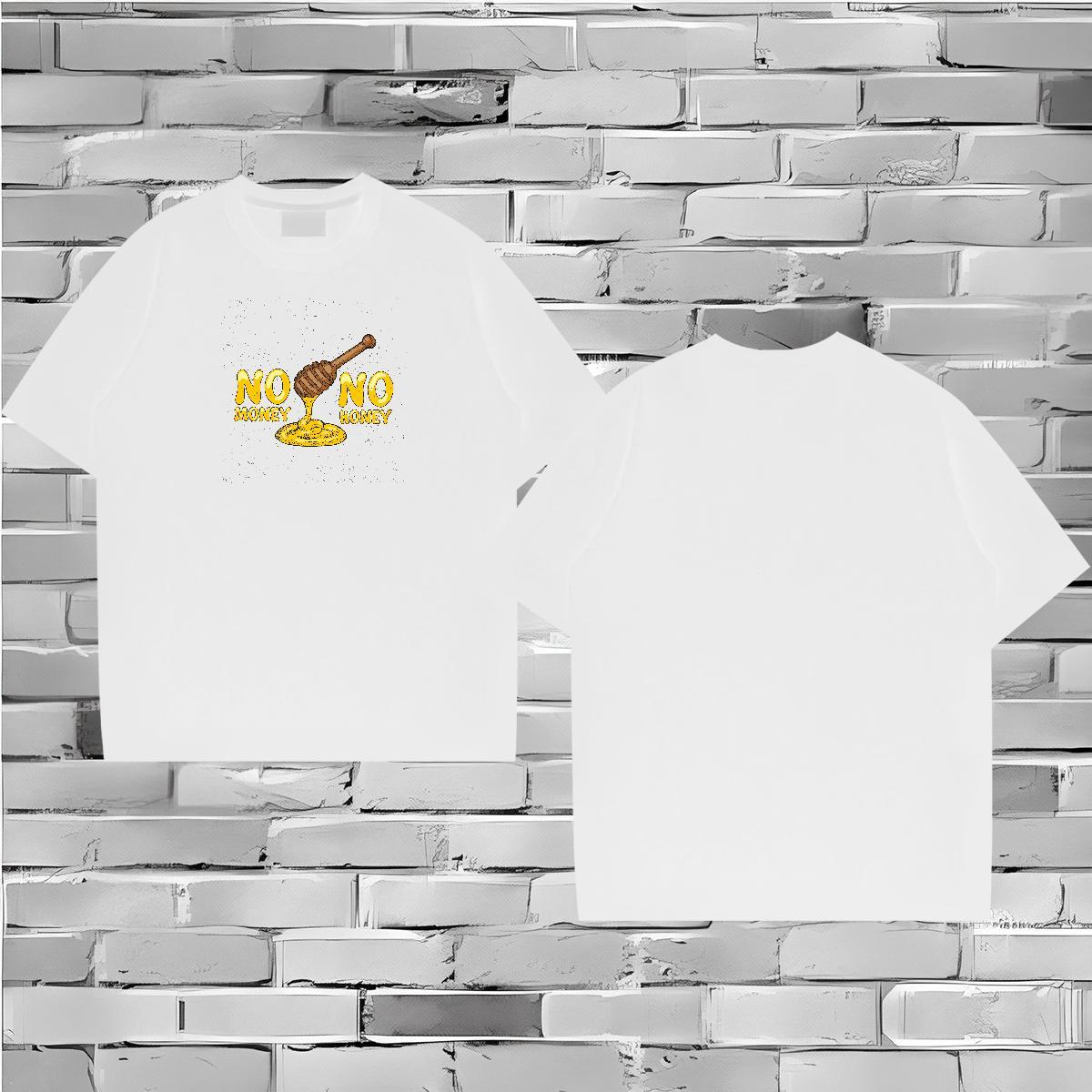 New T Shirt For Man letter Wear 100% Cotton 230g High Street Hip Hop High Quality Custom Printed Round Neck Short Sleeve Tshirt for Man Woman