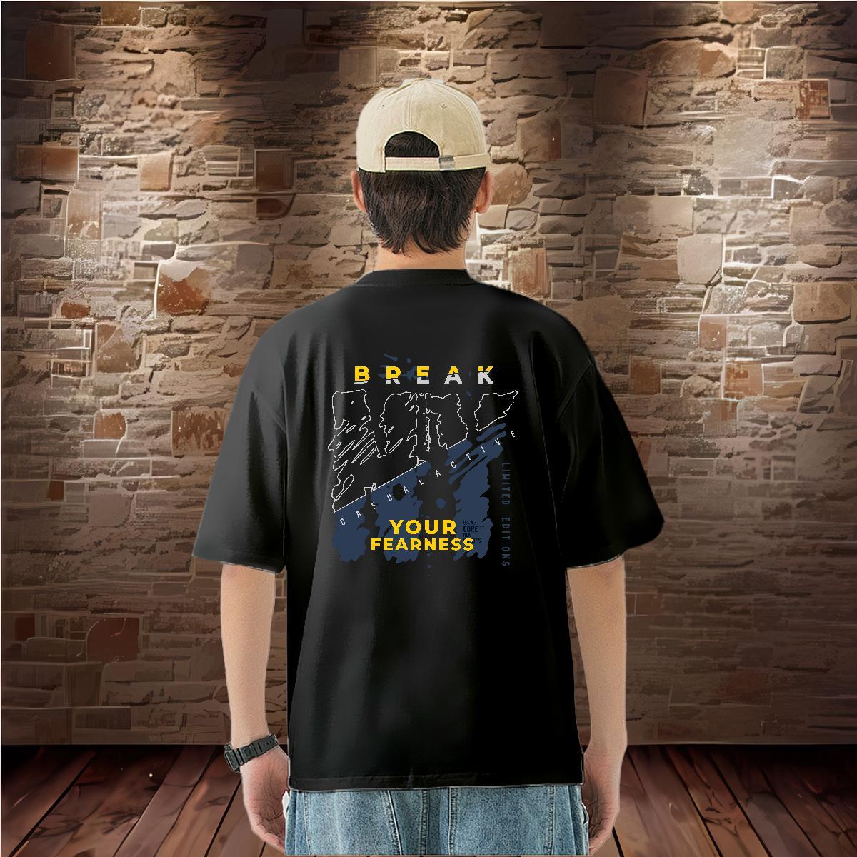 Classic Casual T-Shirts for Men letter Clothings 230g 100% Cotton Spring Summer Brand Custom Cartoon Breathable Soft Couples T Shirts