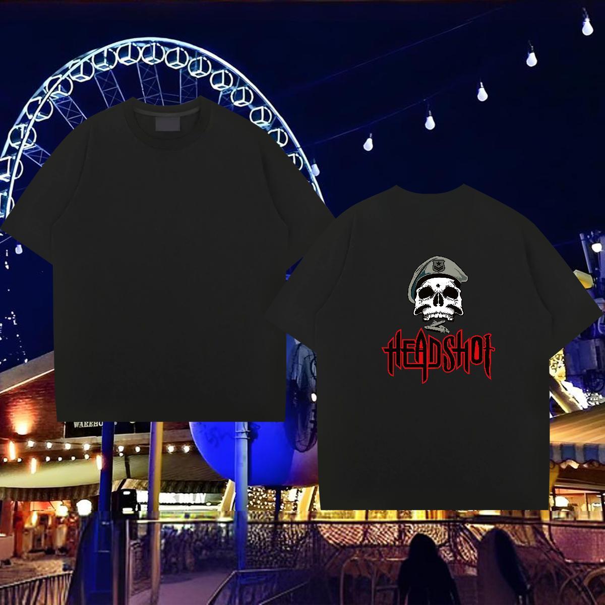 Designer Fashion T shirt skull Clothes 230g 100% Cotton Sports Casual Wholesale Custom Print Plus Size Short Sleeve Soft Tshirt for Man Woman