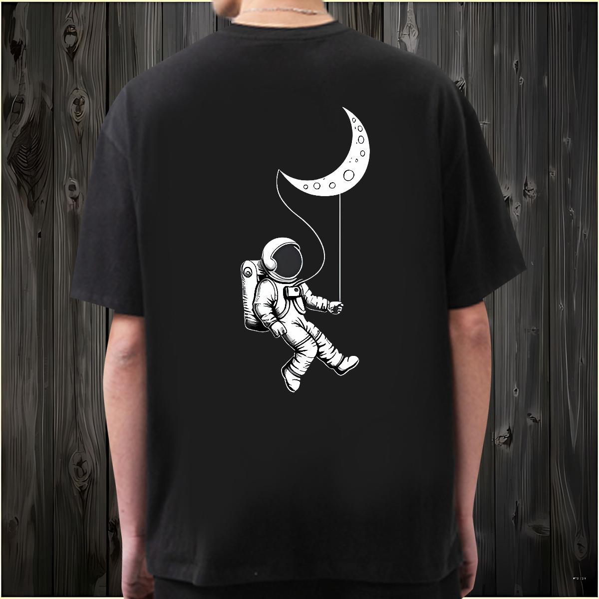 2024 Designer T shirt spaceman Tees 100% Cotton 230g Daily Outfit Unisex Oversized 3XL 4XL O Neck Short Sleeves Tshirts