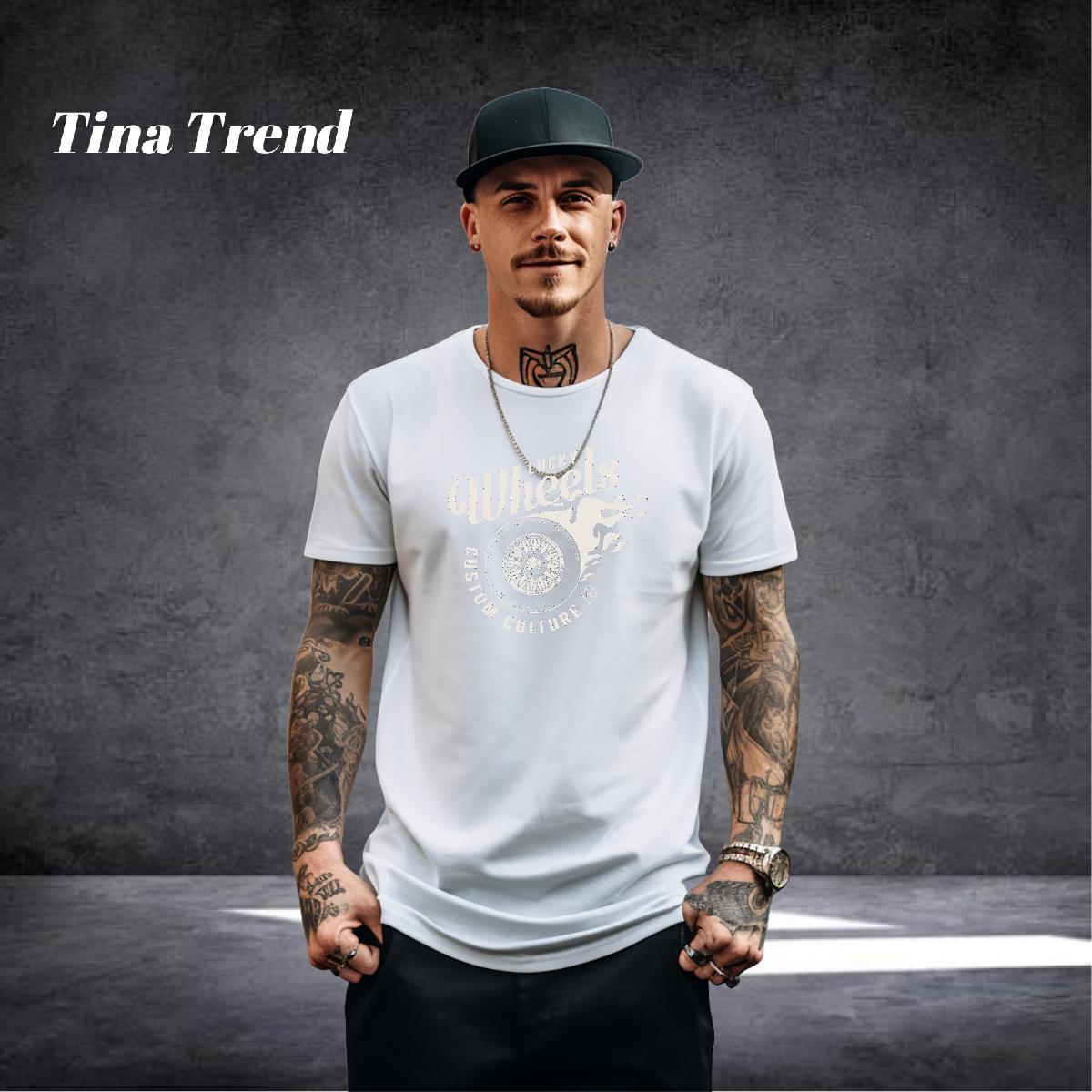 Designer Fashion T-Shirts for Men tool Tees Shirts 230g 100% Cotton Daily Wear Popular Cartoon Print Breathable Short Sleeve Men Tees