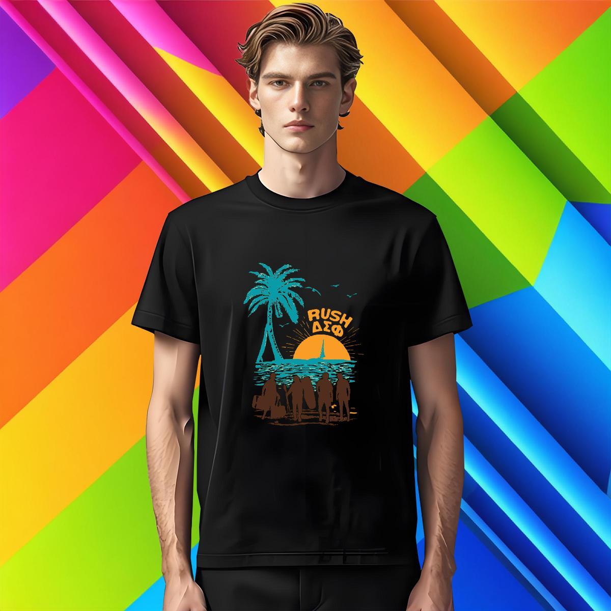2024 DIY T-Shirts for Men tree Tops 100% Cotton 230g Spring Summer Wholesale Custom Printed O-Neck Short Sleeve Tshirt for Man Woman