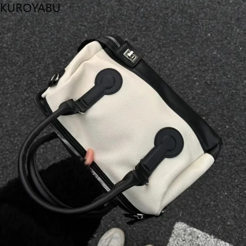 Womens Handbag Boston Vintage Shoulder Bags Large Capacity Crossbody Bag FashionSquare Bag High Quality Top-handle 240805