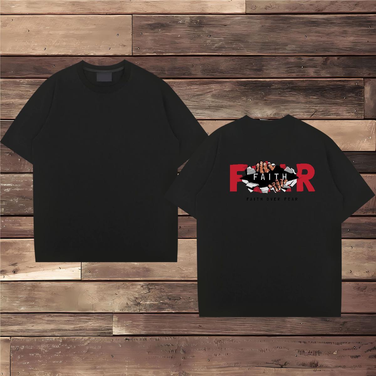 2024 New T shirt letter Polos 230g 100% Cotton Street Wholesale Black Oversized Short Sleeve Soft Men Tops Tees