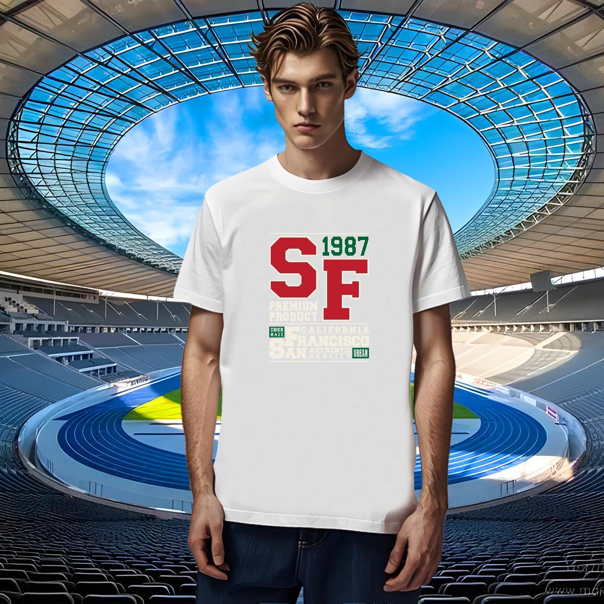 Fashion New T shirt letter Clothes 230g Cotton Street wear Hip Hop Wholesale Custom Cartoon Short Sleeve Soft Mens Tshirts