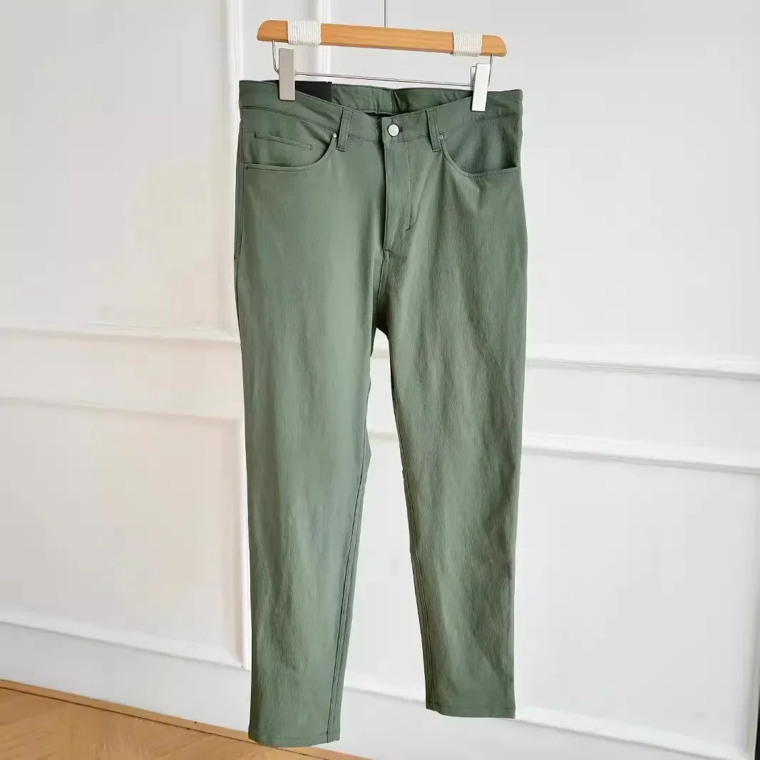 Lemon Men Classic Foursided Springing Sweatpants Business Casual Tracksuit Pants for With Pockets Solid Color Trousers 240806