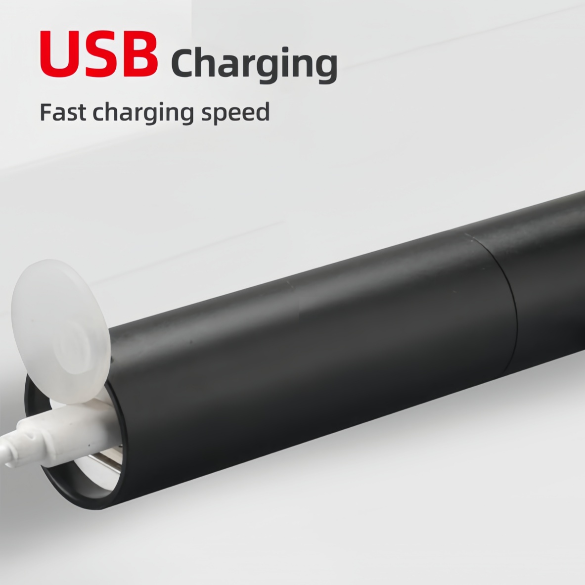 Eco-Friendly USB Chargeable Small LED Torch Light with Adjustable Focus - Ideal for On-the-Go Illumination and Quick Setup at Home