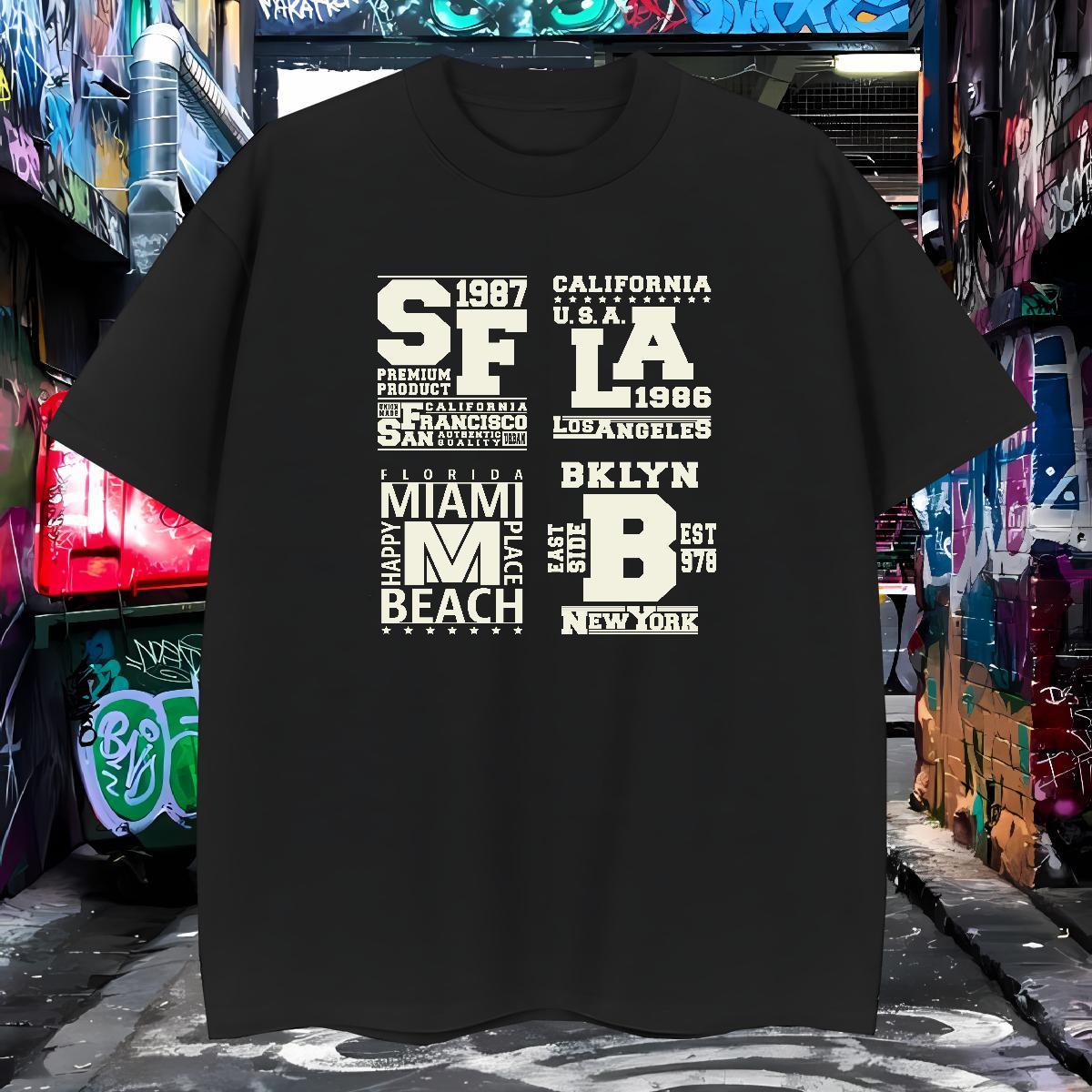 Designer Fashion Mens T Shirts letter Tee Shirt 230g Pure Cotton Hip Hop Street Cool Design Custom Anime Breathable Couples T Shirts