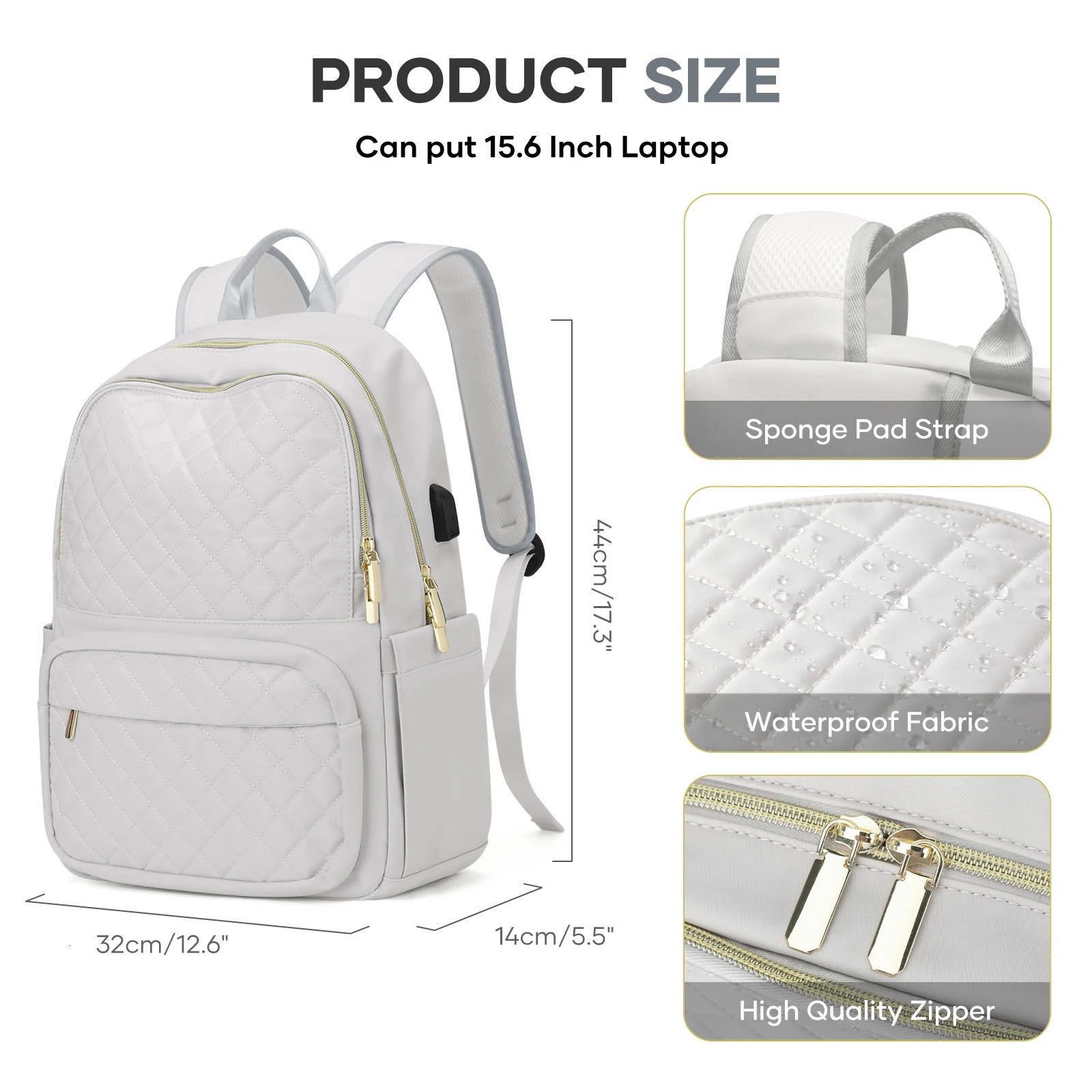 Womens casual day bag outdoor travel backpack fashionable womens shoulder lightweight 240807