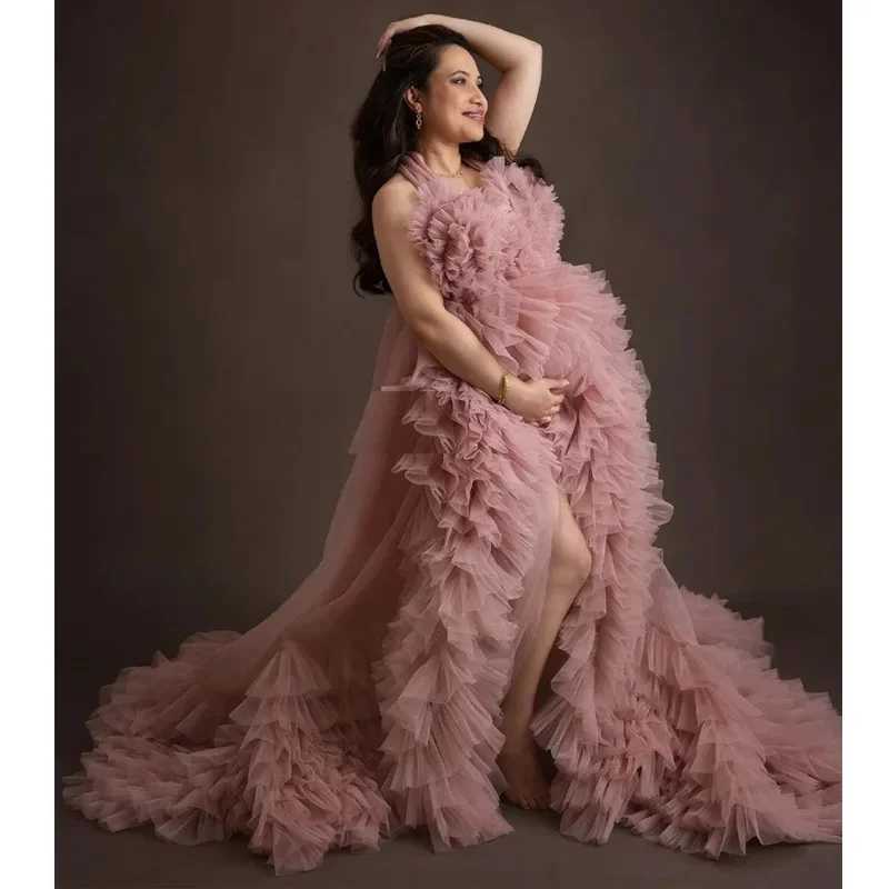 Tulle Maternity Gown Dress Pregnancy Dress For Photoshoot Blush Tulle Maternity Custom Wedding Dress Baby ShowerY240806