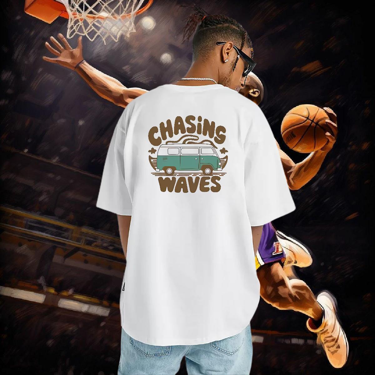 Fashion New Men T Shirts car Tee Shirt 100% Cotton 230g High Street Hip Hop Cool Customized Print Crew Neck Breathable Men Tshirts