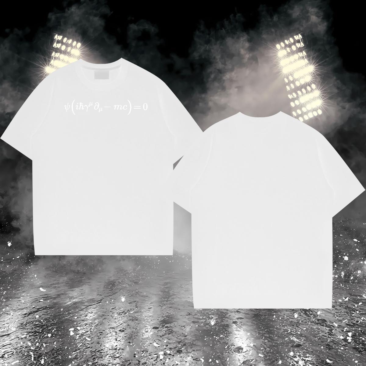 New Arrival T-Shirts math Tops Shirt 230g Pure Cotton Hip Hop Street Cool Design DIY Logo Oversized O Neck Short Sleeves Men Clothes T-Shirt