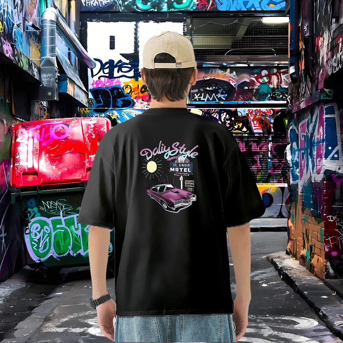 Wholesale T-Shirts car Tshirts 230g Cotton Home Outdoor High Quality DIY Breathable Crew Neck Tshirt for Man Woman
