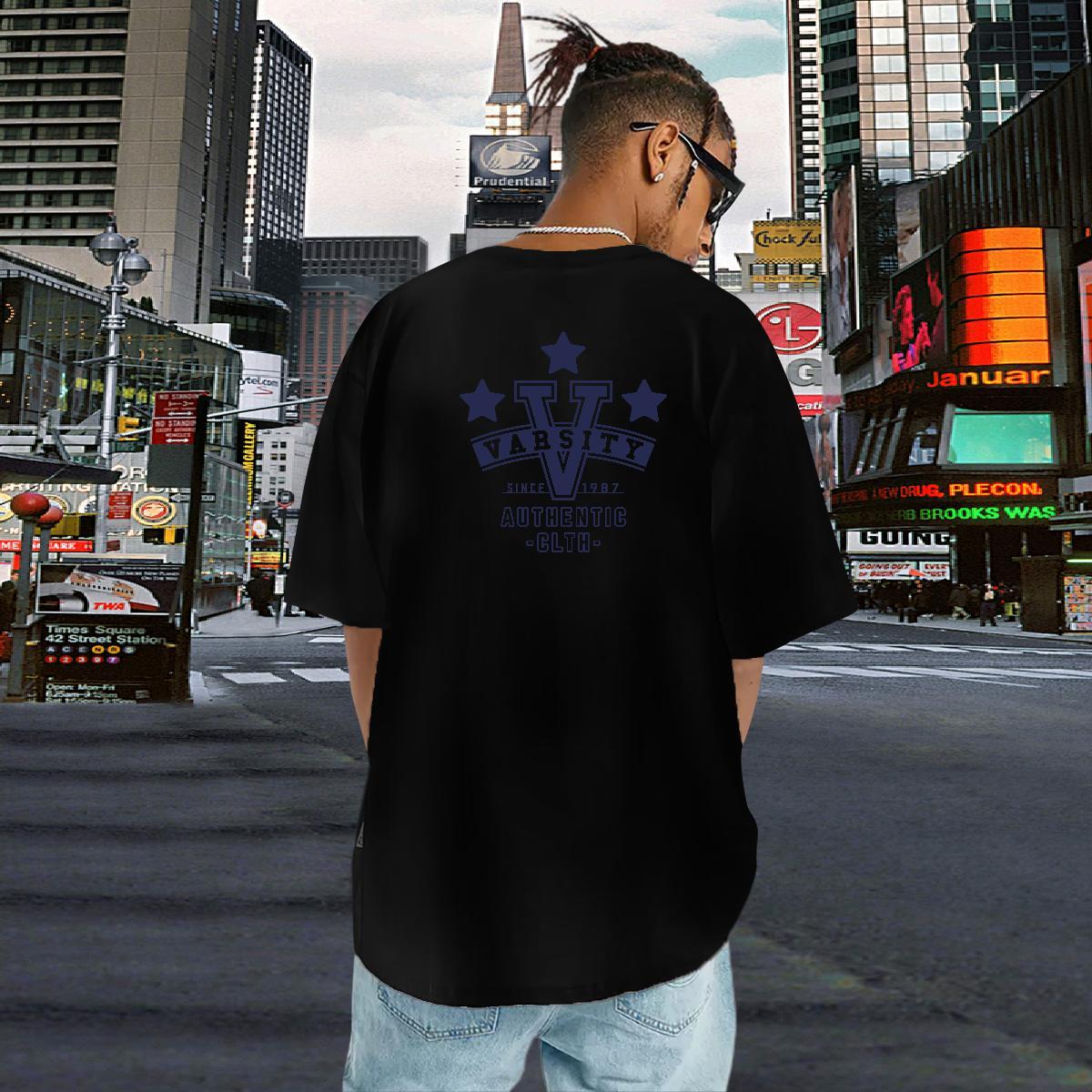 Classic Mens T Shirts letter Tees 230g Cotton Home Outdoor Soft Anime Print Crew Neck Mens Tshirts
