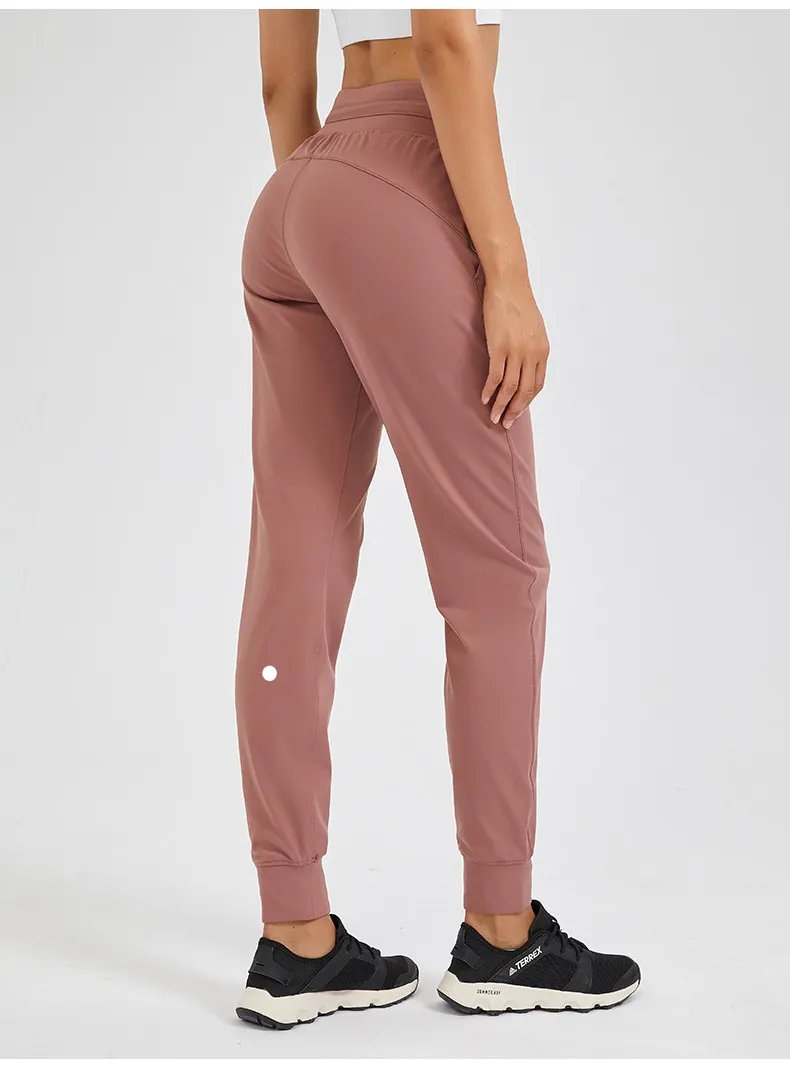 top women Yoga Wear Women's Jogging Pants Ready to Pull Rope Stretchy High Waist Training Strap Pants