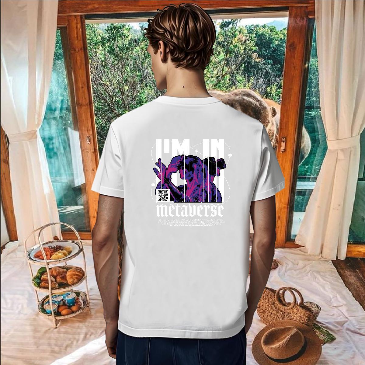 Classic Men T Shirts letter Clothings 230g Pure Cotton Street Casual Unisex DIY Printed Short Sleeve O-Neck Men Tshirts