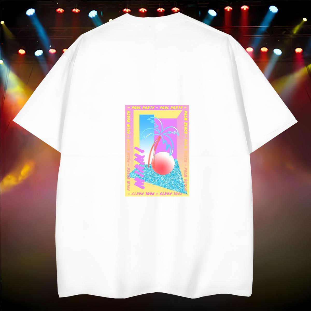 Designer T-Shirts for Men beach Polos 230g Pure Cotton Casual Unisex DIY Logo Oversized Breathable Soft Mens Tshirts