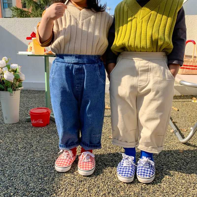 Jeans Spring new design Kids jeans Children 2 colors loose denim Hip pants