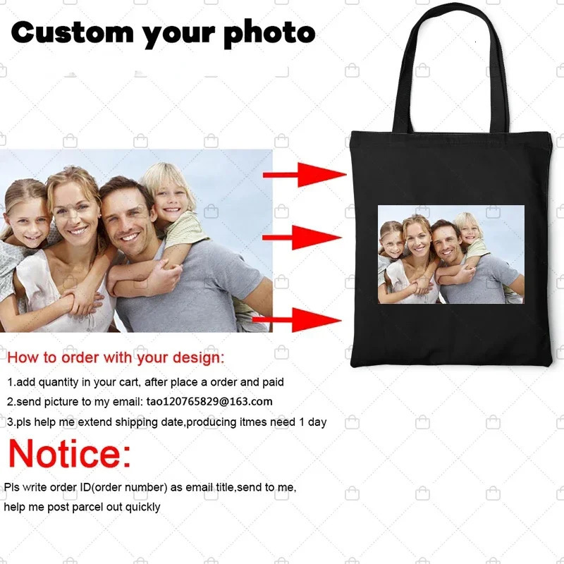 Customized canvas shopping bags New shoulder ner handbags for women casual womens clothing customized fabrics 240807