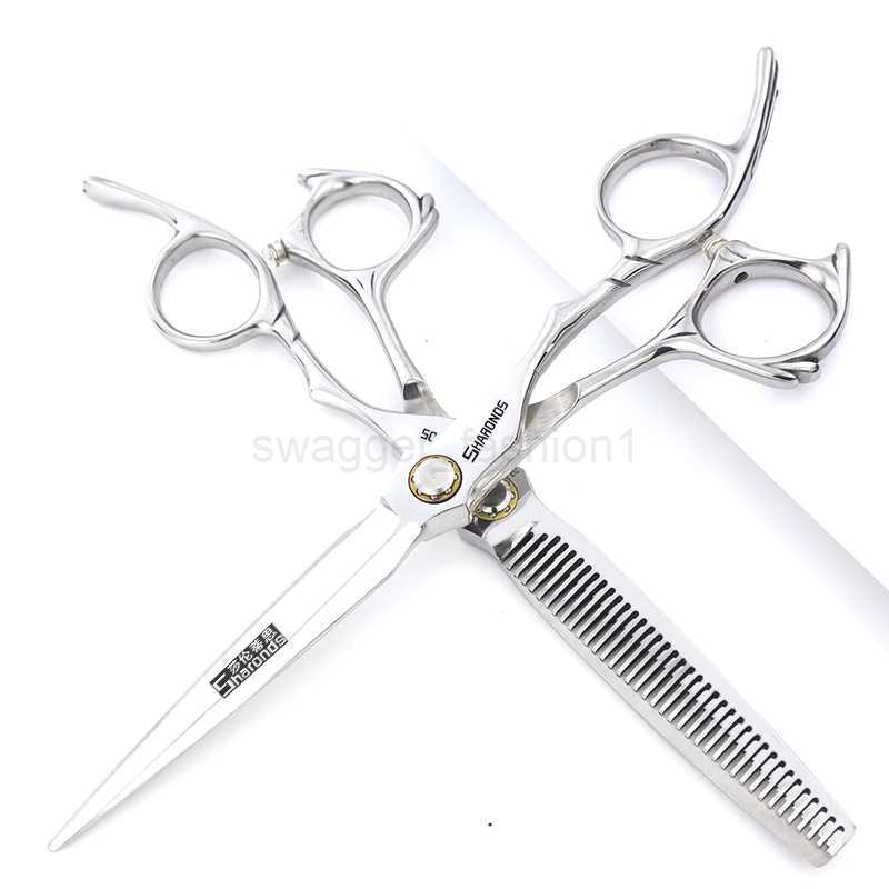 Sharonds Barber Professional Scissors 6/6.5-inch Flat Scissors Fishbone Teeth Hair Cutting Gallery Exclusive Hair Scissor Set.XJ240807