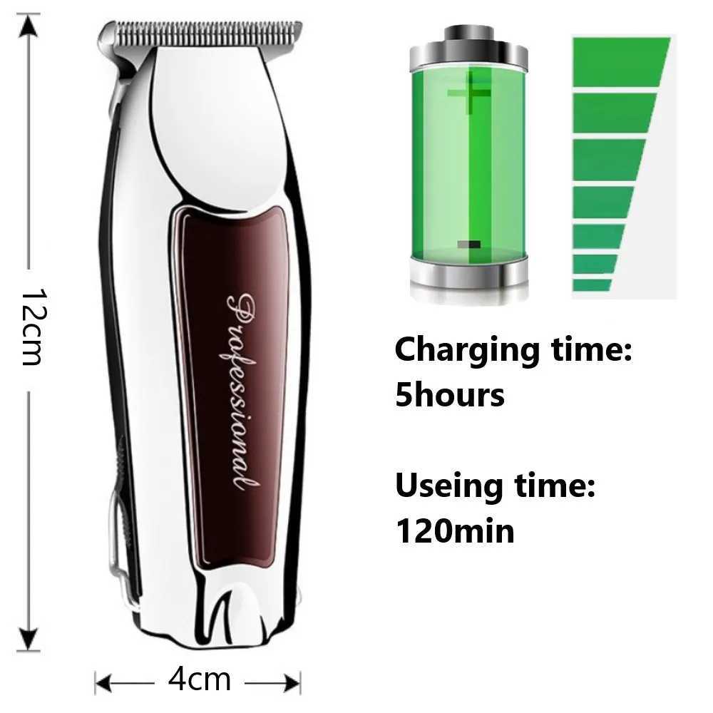 Rechargeable cordless trimmer for mens beauty professional electric hair clipper W240806