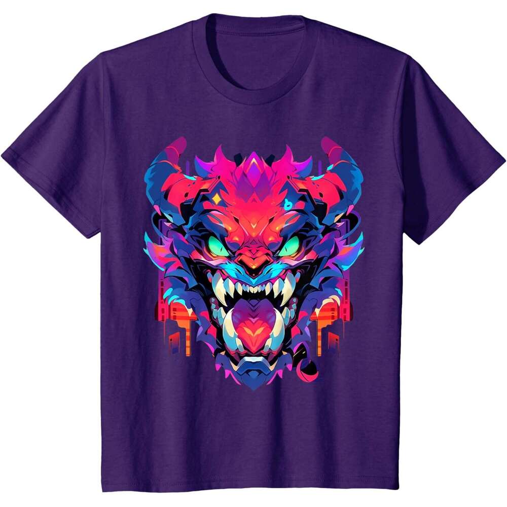 T shirt for Mens Funny Hell Monster Cartoon Comic Halloween Graffiti Anime T-Shirt shirts tshirt graphic tee Casual tops summer clothes Short sleeve