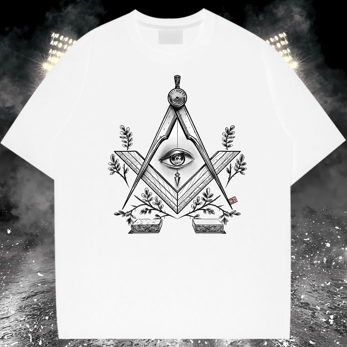 Casual New T-Shirts eye of the devil Wear 230g 100% Cotton Daily Outfit Classic Custom Anime Pure Cotton Couples T Shirts