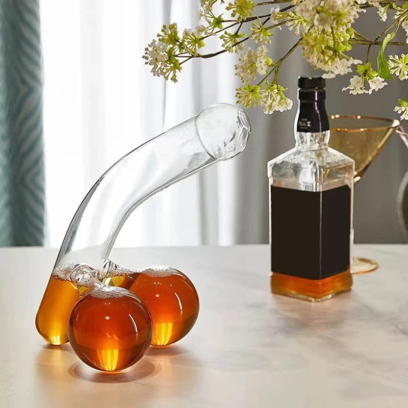 Party Alcohol Mens Birthday Gift Wine Bottle Whiskey Glass Wine Bottle Unique and Interesting High Borosilicate Glass 240822