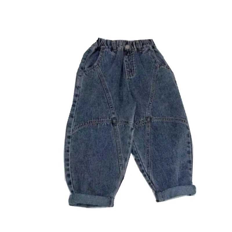 Jeans Boys Jean Pants Long Trousers Cotton 2024 Retro Spring Autumn Babys Kids Pants Teenagers Outwear Childrens Clothing