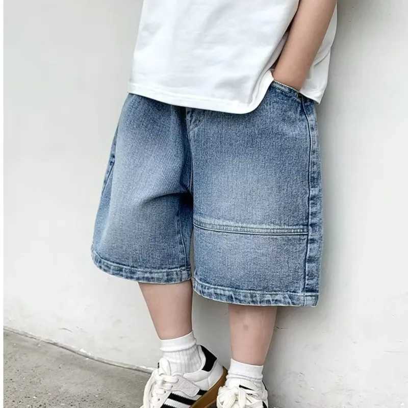 Jeans Childrens Five Point Shorts Summer Boys Fashion Gradient Jeans Korean Casual Pants For Children