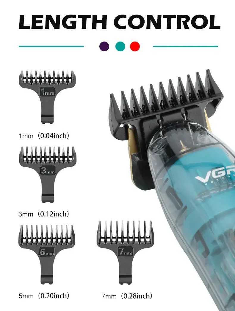 VGR Barber Trimmer Mens Electric Hair Clipper Professional Hair Clipper Cutting Equipment Charging V961 W240806