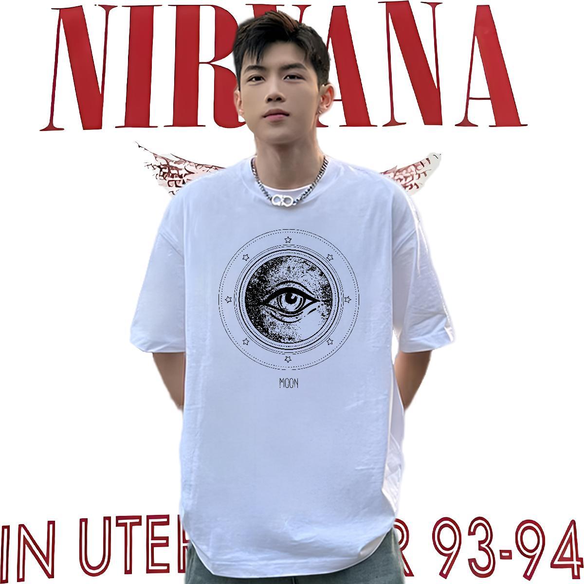 Customized T Shirt For Man eye of the devil Clothings 230g 100% Cotton Outdoor Classic Oversized 3XL 4XL Breathable Short Sleeve Tshirts
