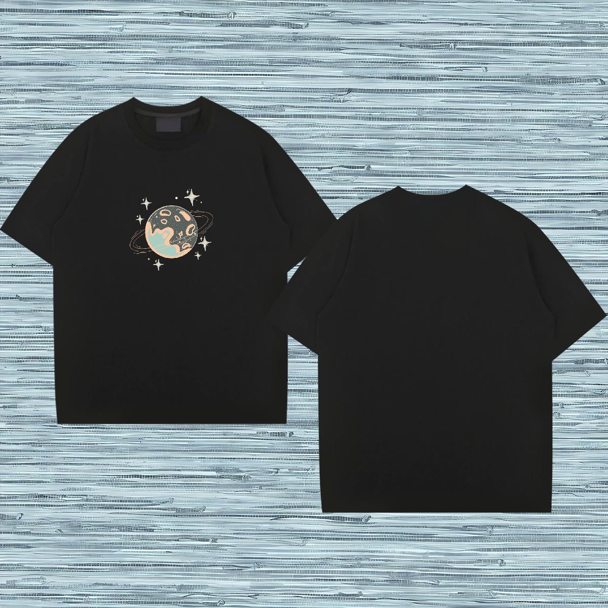 2024 New Man T Shirts spaceman Clothings 230g 100% Cotton Hip Hop Street Free Shipping DIY Printed Breathable Mens Tshirts
