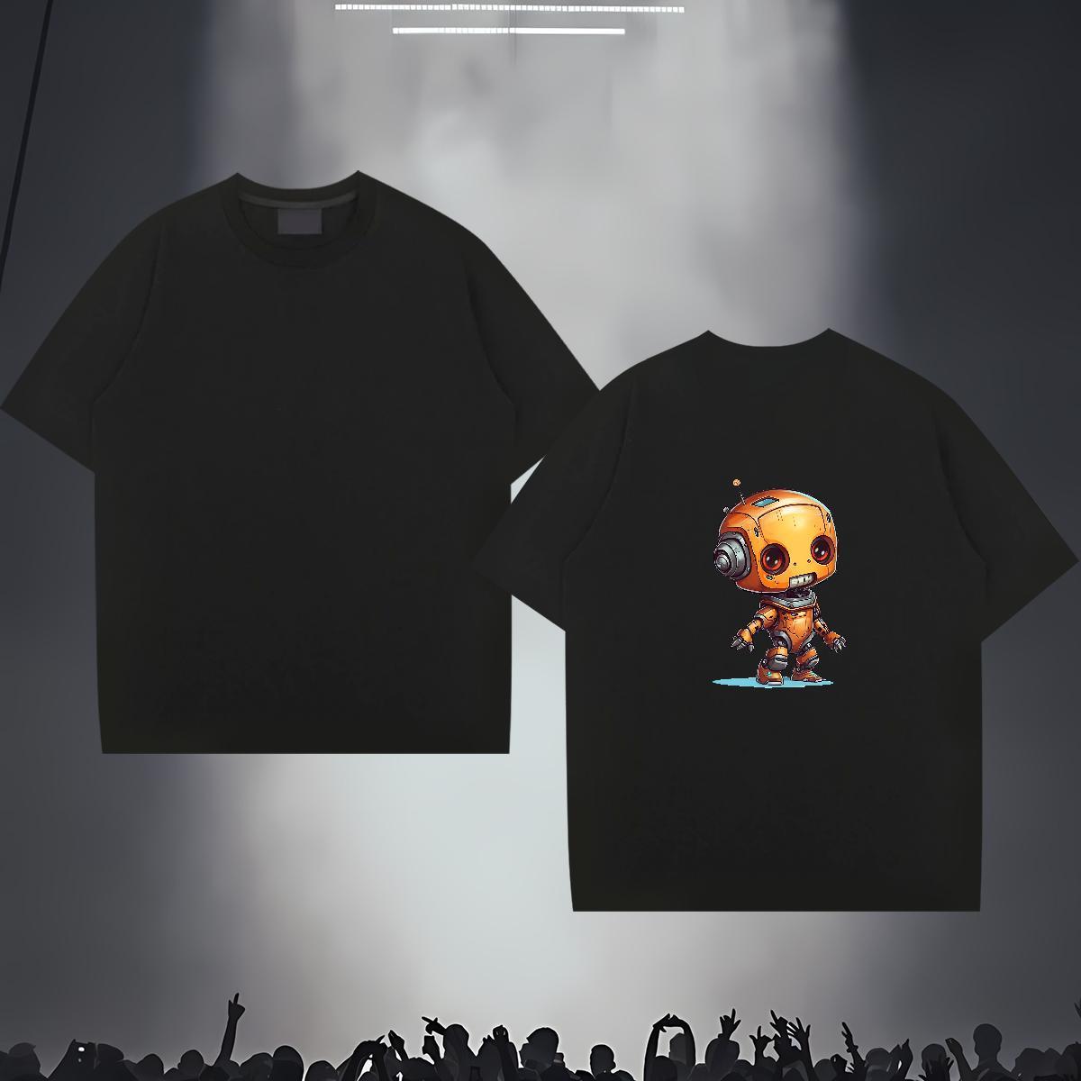 Fashion New T Shirt For Man ET Top Tees 100% Cotton 230g Hip Hop Street Cool Oversized 4XL Breathable Crew Neck Men Clothes T-Shirt