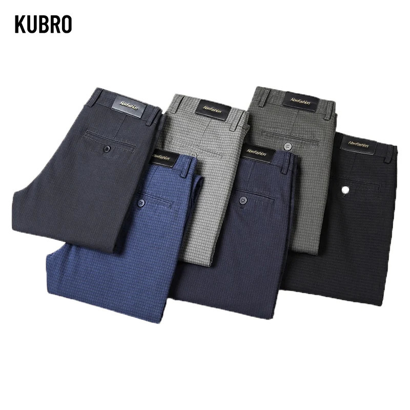 Autumn Winter Business Suit Pants Mens Elastic Waist Casual Trousers High Quality Formal Work For Men costume Homm 240806