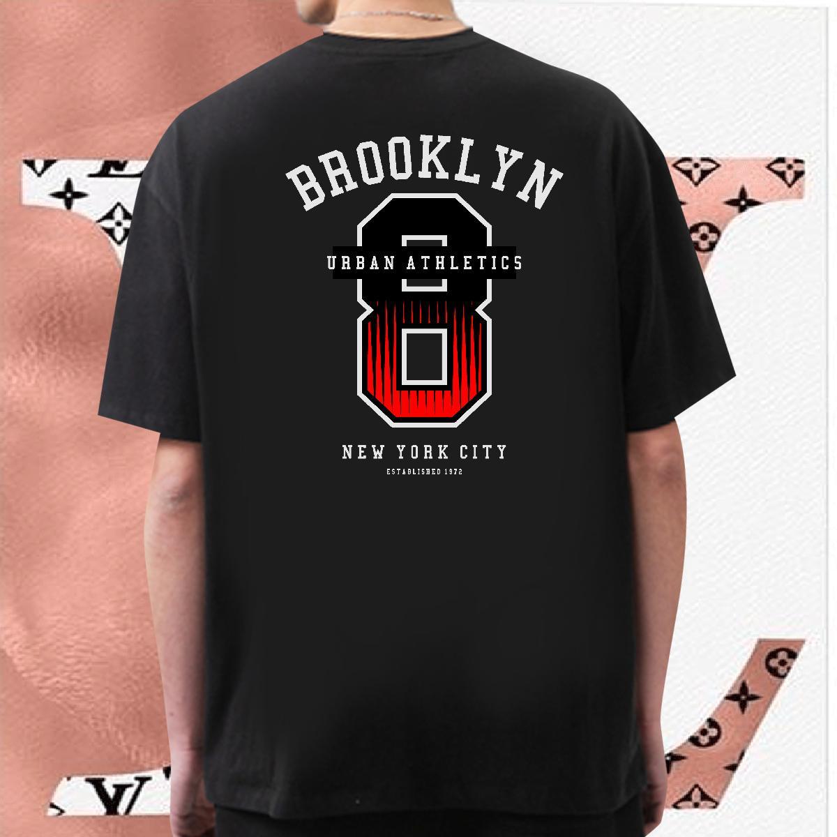 Customized Man T Shirts letter Clothings 230g Pure Cotton Summer Casual Brand Black White O Neck Short Sleeves Men Clothes T-Shirt