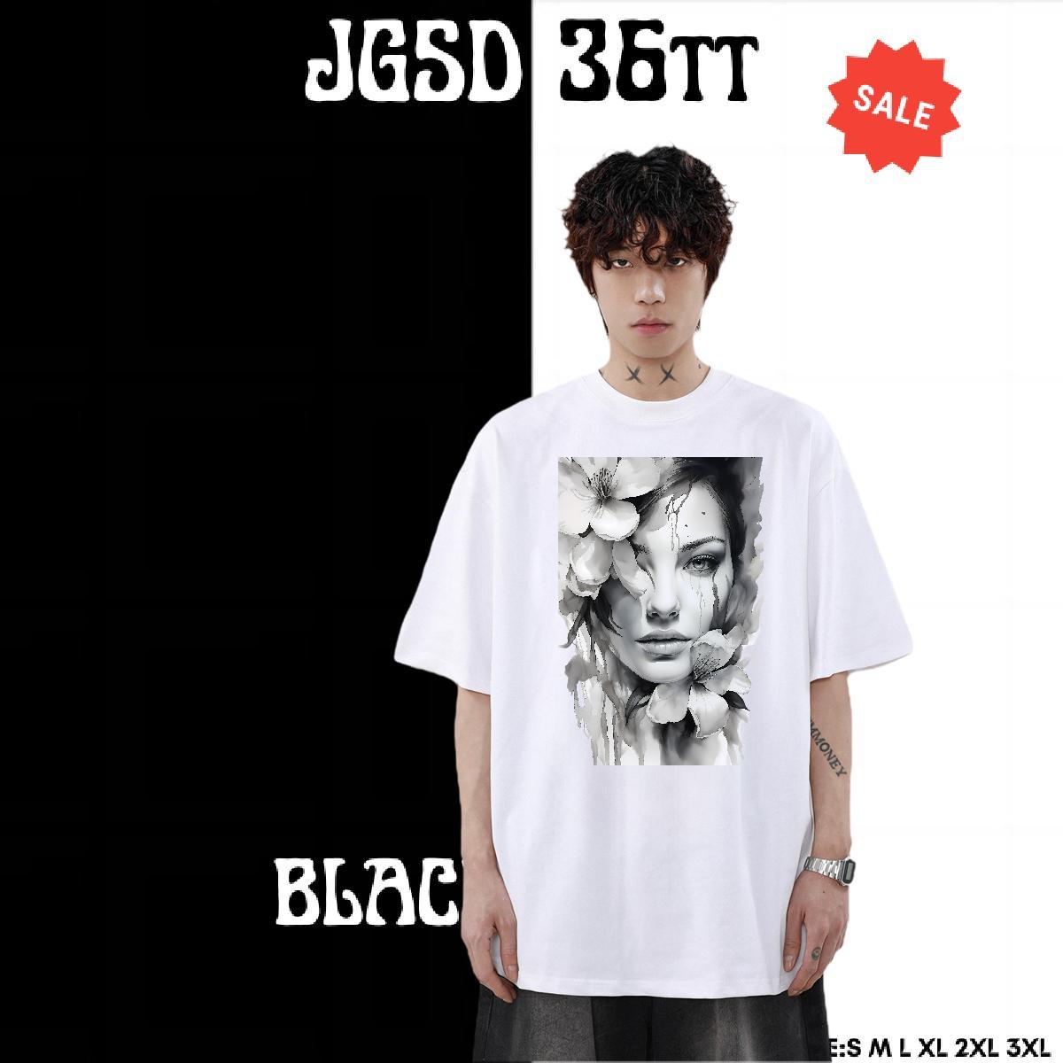 2024 New T Shirts Men women Tops 230g 100% Cotton High Street Hip Hop Comfortable Plus Size Cartoon Breathable Short Sleeve Men Tshirts