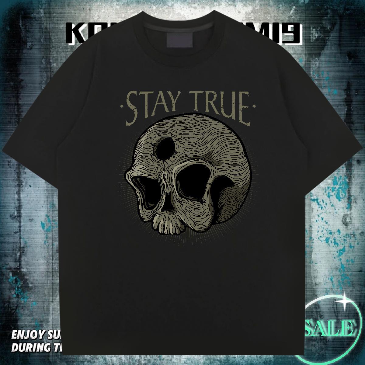 2024 Designer T-Shirts skull Tshirts 230g Cotton Daily Wear Brand Anime Print Breathable Short Sleeve Couples T Shirts
