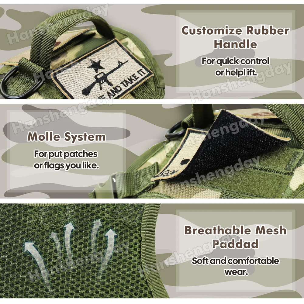 Tactical cat harness and belt escape large adult walking vest adjustable soft mesh pet with control handle 240806