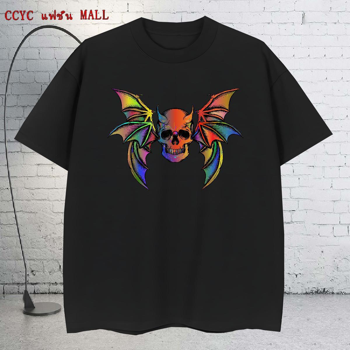 Fashion Casual T Shirt For Man skull Clothes 230g Cotton Sports Casual Loose Fit Plus Size Cartoon O-Neck Short Sleeve Men Tees