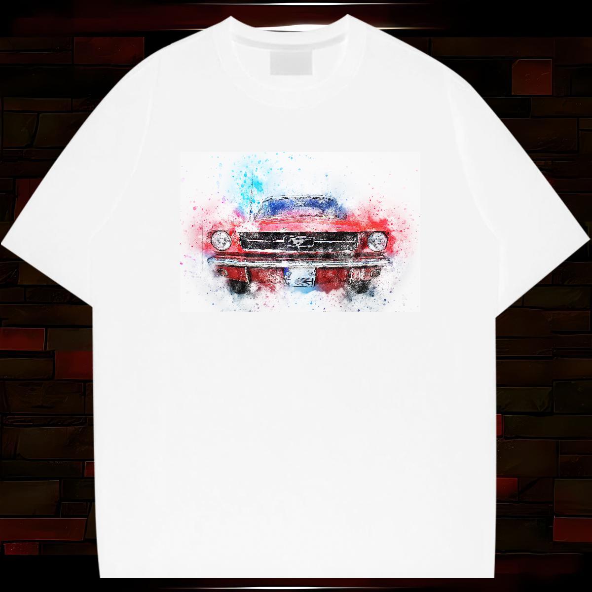 Designer Fashion T-Shirts for Men car Tees Shirts 230g Pure Cotton Sports Casual Soft Oversized 4XL Breathable Couples T Shirts