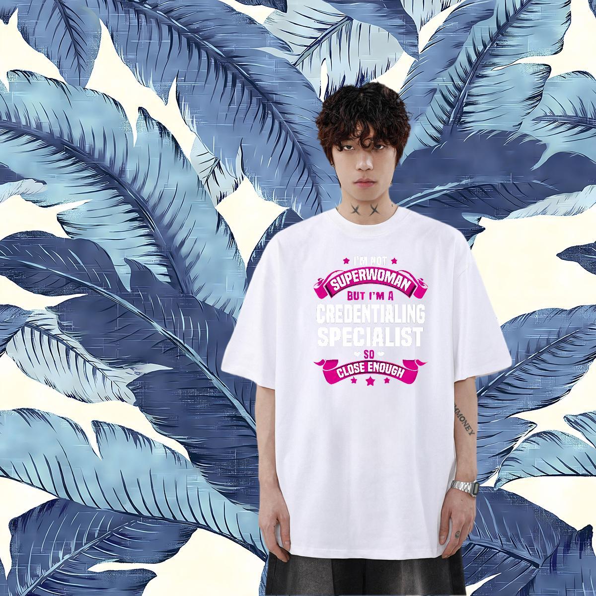 Casual New T Shirt For Man letter Tees Shirts 100% Cotton 230g High Street Hip Hop Loose Fit Black White Breathable Soft Men Clothes T-Shirt