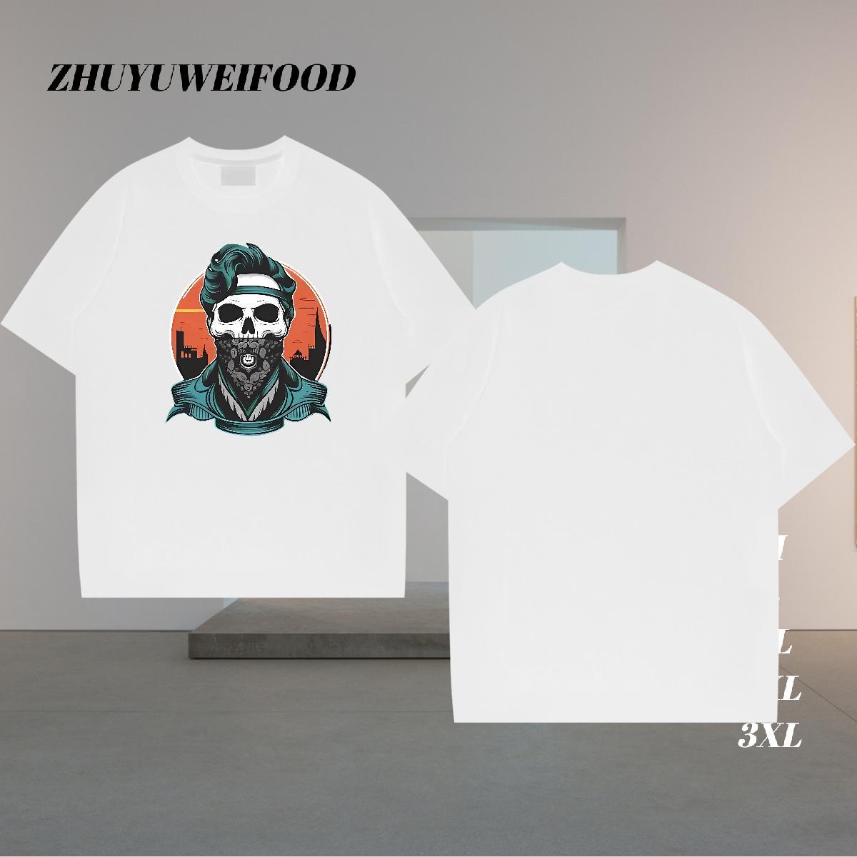 Fashion New T-Shirts for Men architecture Tops Tees 230g Pure Cotton High Street Hip Hop Comfortable Custom Printing Short Sleeve O-Neck Tshirt for Ma